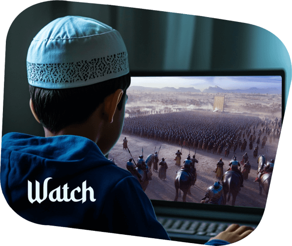 Kid is watching Islami Videos online - Quran Scape